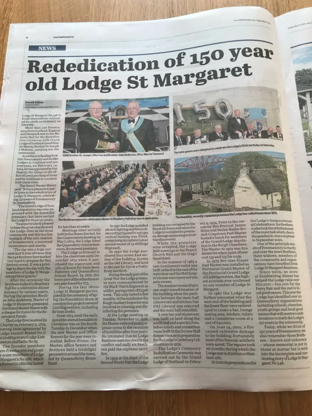 Image of 150th Press cutting